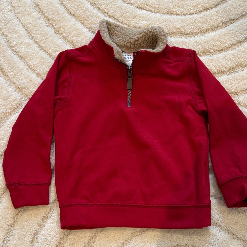 Carter's Red Kids Fleece Pullover